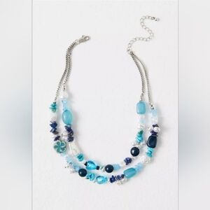 NWT! Free People,  Steal The Show Choker, Turquoise Tonal, NEW!